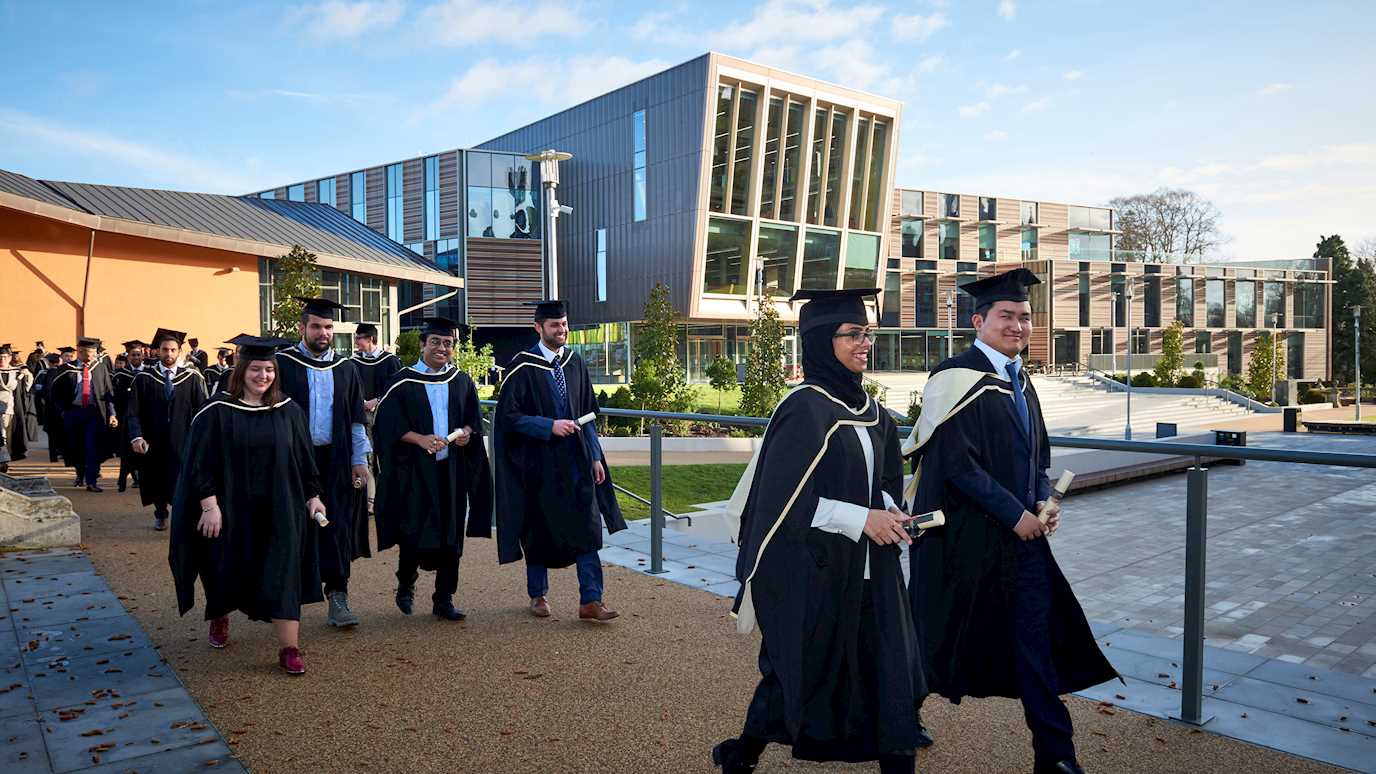 Winter, graduation, 2017, students, masters, Davison building, Founder's Square