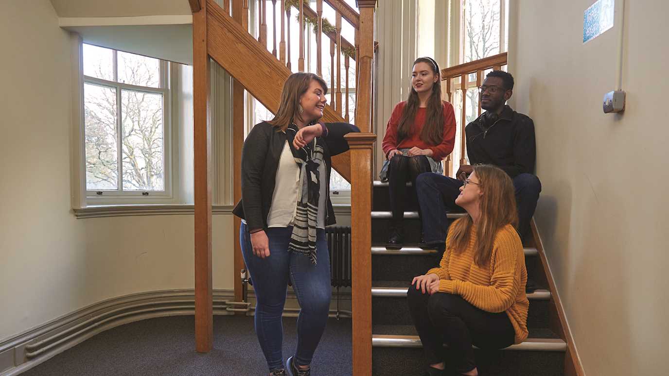 Philosophy students on stairs.jpg